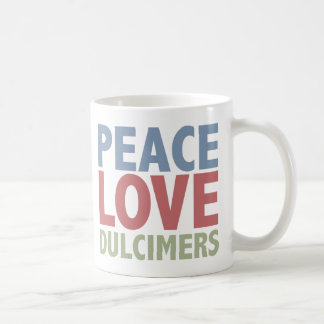 Taza De Café Dulcimers del amor de la paz