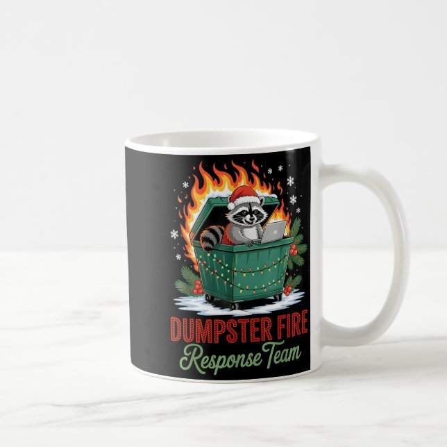 Taza De Café Dumpster Fire Resnse Team Leader Christmas  (Derecha)