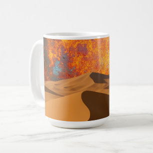 Taza De Café Dunas de cielo rojizo