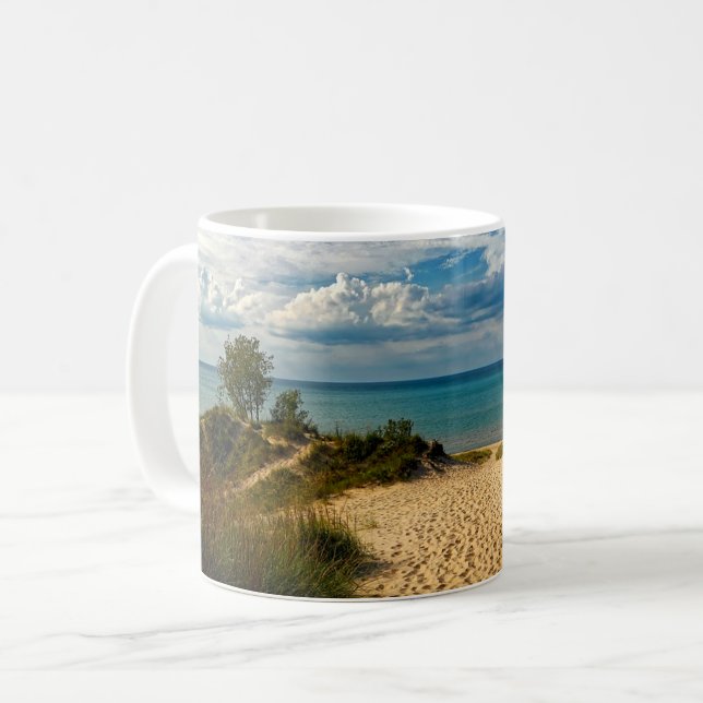 Taza De Café Dunas de Indiana, Lago Michigan (Anverso izquierdo)