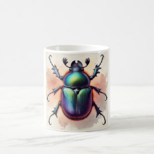 Taza De Café Dung Beetle 210724IREF215 - Watercolor