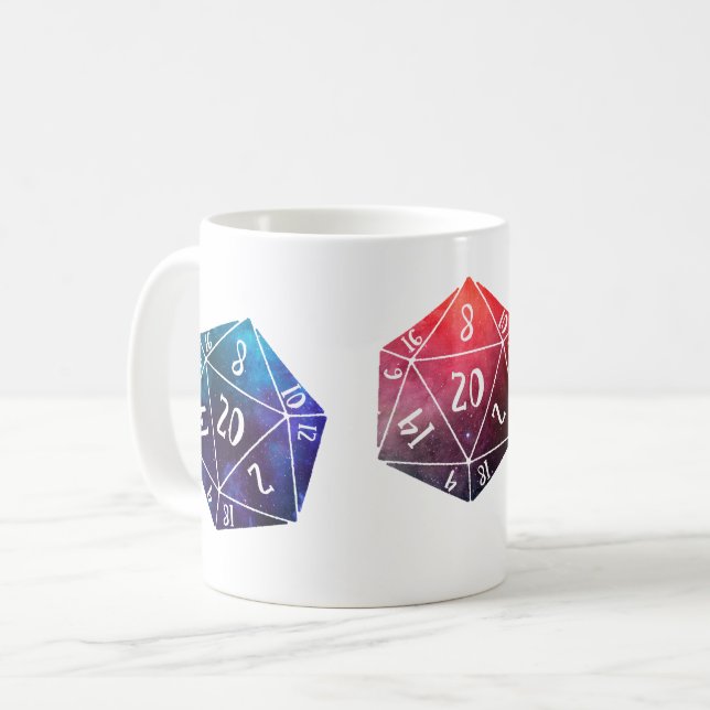 Taza De Café Dungeons and Dragons, D20 (Anverso izquierdo)