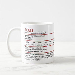 Taza De Café Dungeons and Dragons Dad StBlock Mug