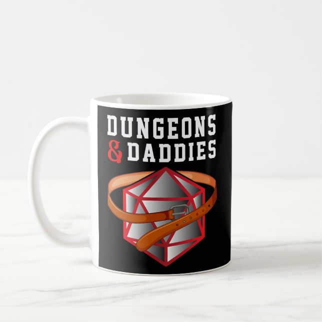 Taza De Café Dungeons Daddies Nerdy Humor sumiso sumiso (Izquierda)