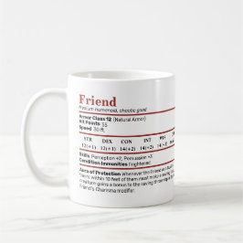 Taza De Café Dungeons & Dragons Friend BFF StBlock Mug