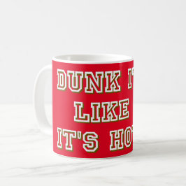Taza De Café DUNK ES COMO SI FUERA UN Básquetbol gracioso CALIE