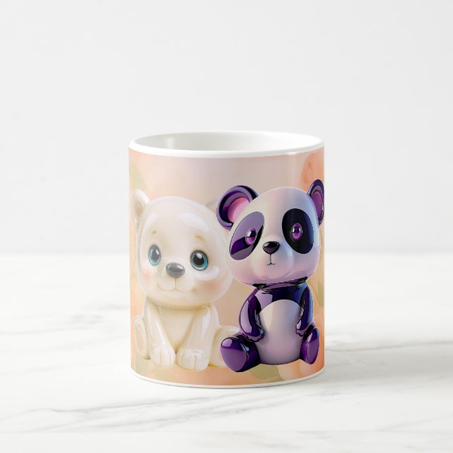 Taza De Café Dúo de osos adorables (Centro)