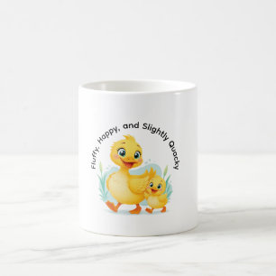 Taza De Café Dúo de patitos de la felicidad