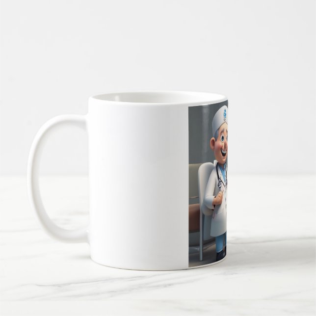 Taza De Café Dúo dinámico: enfermera y equipo Médico (Izquierda)