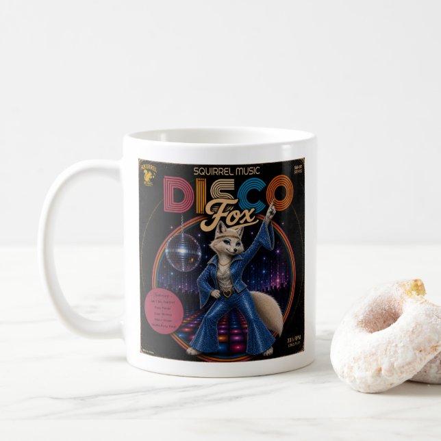 Taza De Café Duo Disco Fox (Con donut)