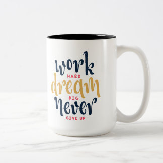 Taza de café dura del trabajo grande ideal