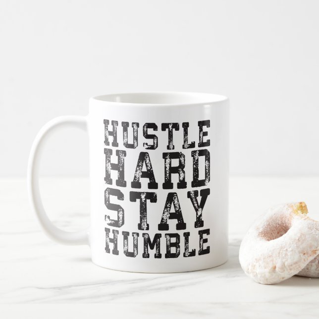 Taza De Café Duras y humildes - Palabras Inspiradoras (Con donut)