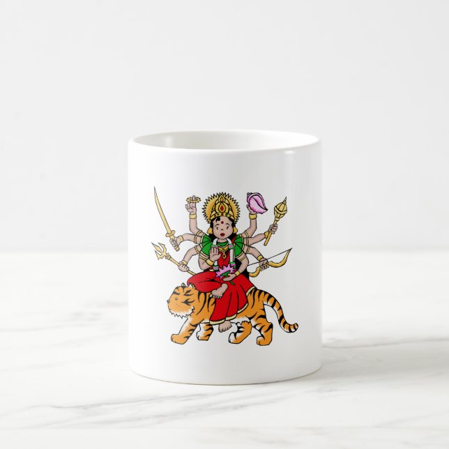 Taza De Café Durga Diosa Hindú Mug (Centro)