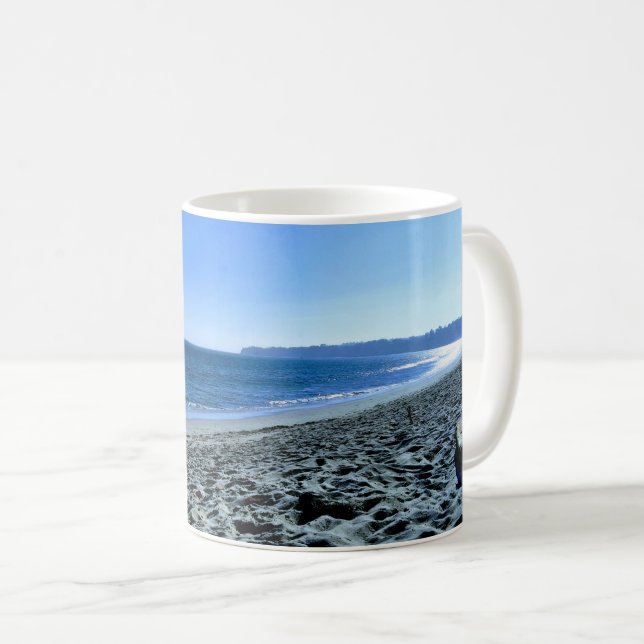 Taza De Café Dusk en la playa de Malibu (Anverso derecho)