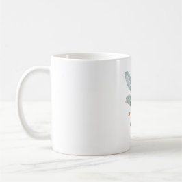 Taza De Café Dusty Blue & Blush Watercolor Accent Classic Mug