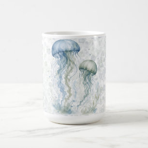 Taza De Café Dusty Blue Jellyfish Niño Baby Shower