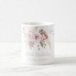 Taza De Café Dusty Pink Rose Rubor 80th Birthday Party Gift<br><div class="desc">Dusty Pink Rose Rubor 80th Birthday Party Gift Coffee Mug Ver colección coincidente en Nicho y nido Store</div>
