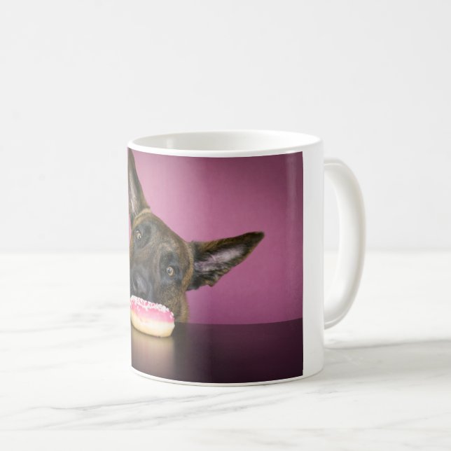 Taza De Café Dutch shepherd versus Donut (Anverso derecho)