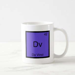 Taza De Café Dv - Tee Símbolo De Elemento De Química Gracioso