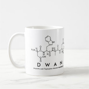 Taza De Café Dwan peptide name mug