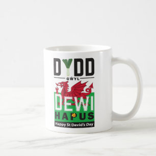 Taza De Café Dydd Gæyl Dewi Hapus Feliz Día de St Davids 6