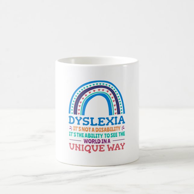 Taza De Café Dyslexia Awareness Dyslexic (Centro)
