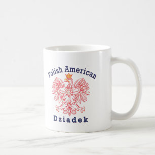Taza De Café Dziadek estadounidense polaco