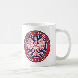 Taza De Café Dziadek polaco-estadounidense