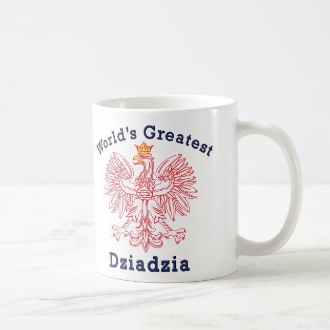 Taza De Café Dziadzia más grande Eagle del mundo (Derecha)