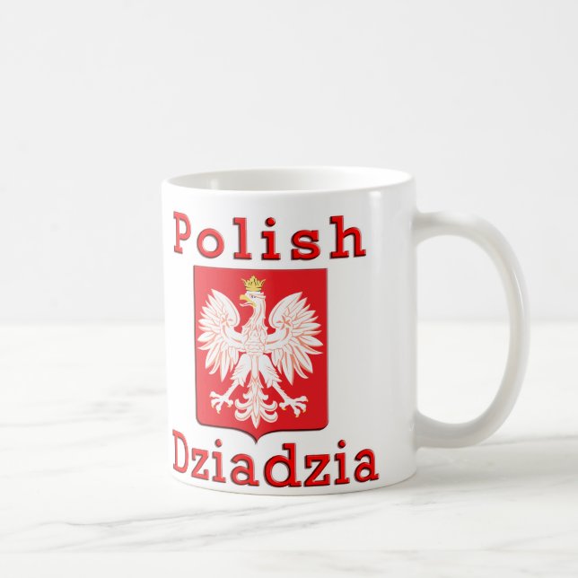 Taza De Café Dziadzia polaco Eagle (Derecha)