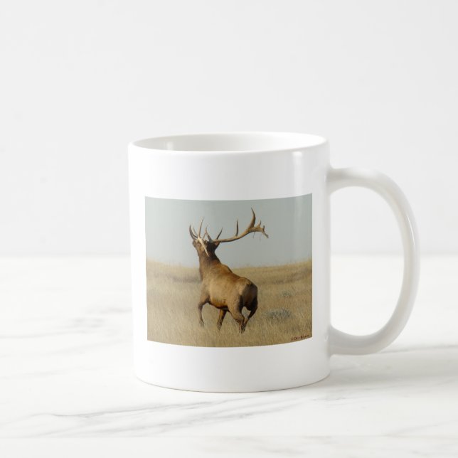 Taza De Café E23 Alce Toro Hierba en Cuernos (Derecha)