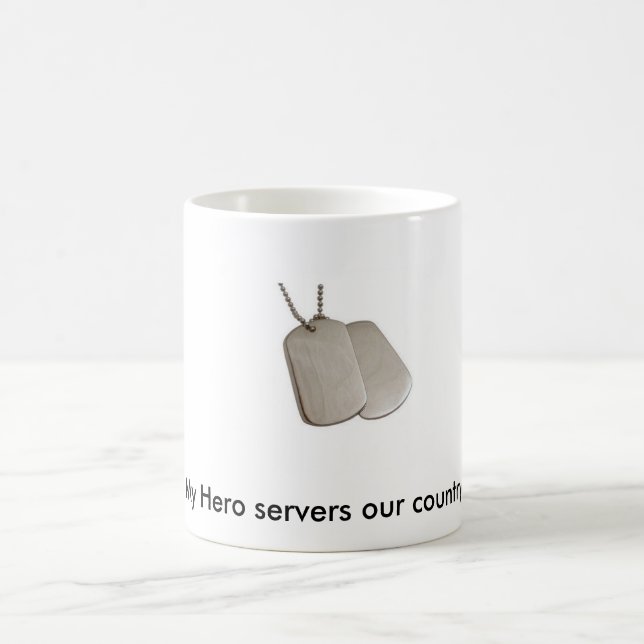 Taza De Café E9060b, mis servidores del héroe nuestro país (Centro)
