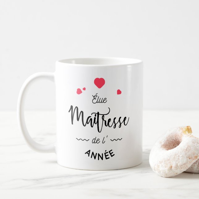 Taza De Café Éluemaîtresse del año (Con donut)