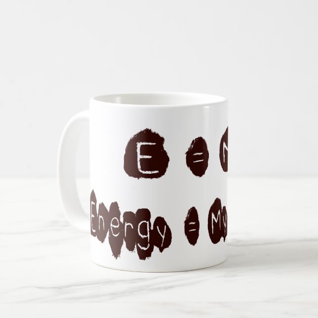 TAZA DE CAFÉ E = MC2 (Anverso izquierdo)
