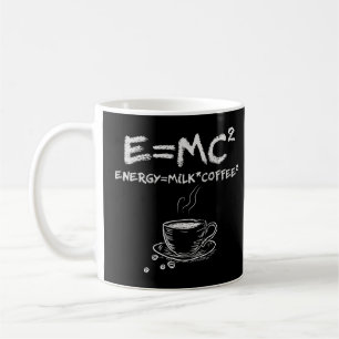 Taza De Café E=MC2 Coffee científico divertido Café de leche
