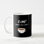Taza De Café E=MC2 Coffee Science Humor Coffee Lover<br><div class="desc">Hilarious y científicamente cafeinado E=mc² (Energía = Leche x Café²) Mug,  diseñado exclusivamente para los amantes del café con sentido del humor. Acepte la fusión de la ciencia y su bebida favorita con esta ingeniosa taza de café.</div>