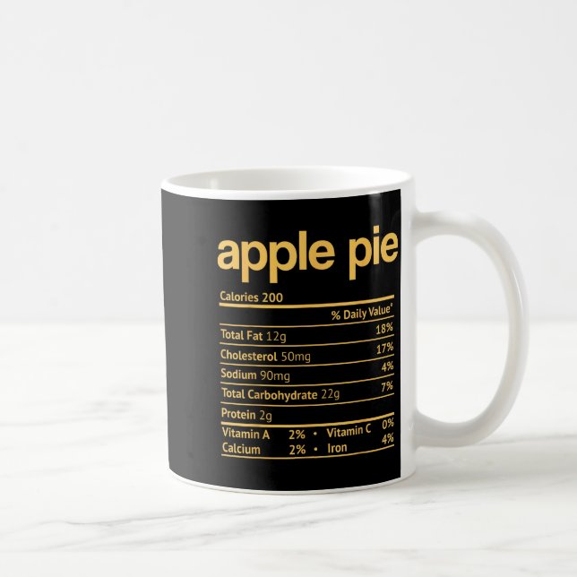 Taza De Café E Nutrition Facts Funny Thanksgiving Christmas  (Derecha)
