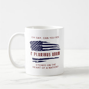 Taza De Café E Pluribus Unum Bandera de Estados Unidos perturba