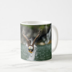 Taza De Café Eagle calvo la captura grande