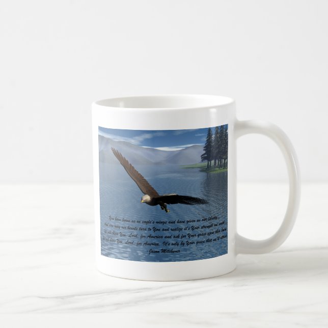 Taza De Café Eagle con el poema (Derecha)