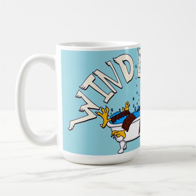Taza De Café Eagle de viento hacia abajo (Izquierda)