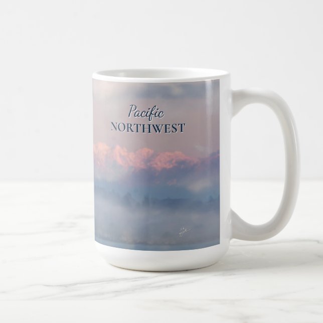 Taza De Café Eagle Olympic Mountains Pacific Northwest Travel (Derecha)