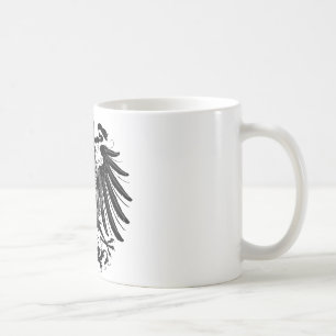 Taza De Café Eagle prusiano negro
