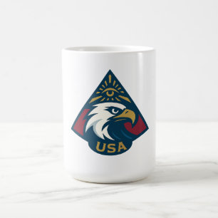 Taza De Café Eagle Pyramid Emblem - Ojo de providencia