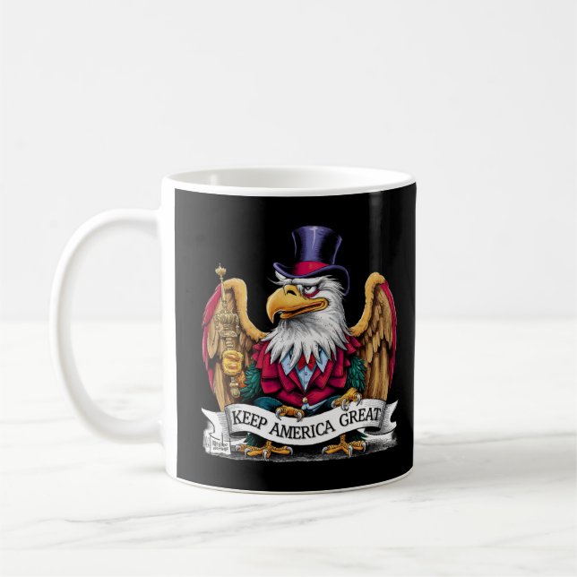 Taza De Café Eagle Soar: Abraza el Espíritu" (Izquierda)