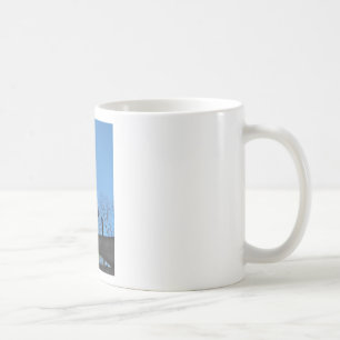 Taza De Café Eagle y Arrow Weather Vane cielo azul