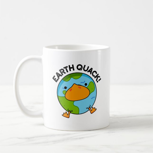 Taza De Café Earthquack Funny Earthquake Pun (Izquierda)