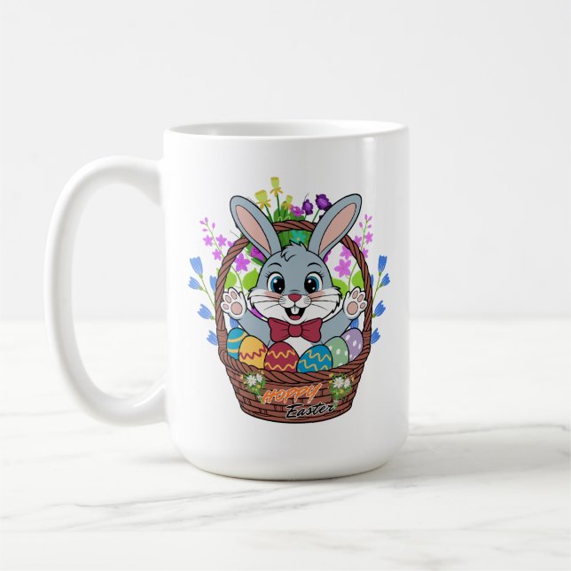 Taza De Café Easter Blessings-Hoppy Easter Coffee Mug (Izquierda)