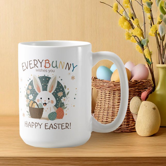 Taza De Café Easter Bunny Egg Basket ID1013 (Subido por el creador)
