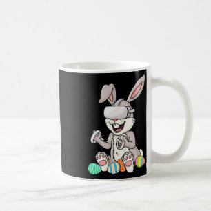 Taza De Café Easter Bunny Gamer Huevos divertidos juegos de niñ